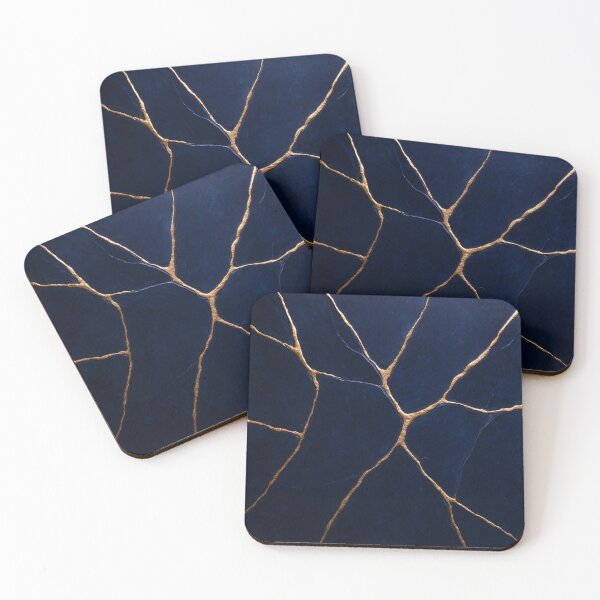 Item preview, Kintsugi in Deep Blue – The Art of Golden Fractures designed and sold by Eric Nagel.