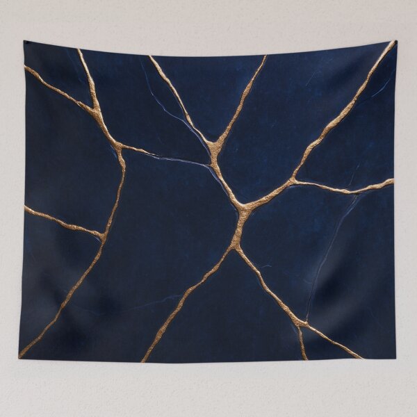 Item preview, Kintsugi in Deep Blue – The Art of Golden Fractures designed and sold by Eric Nagel.