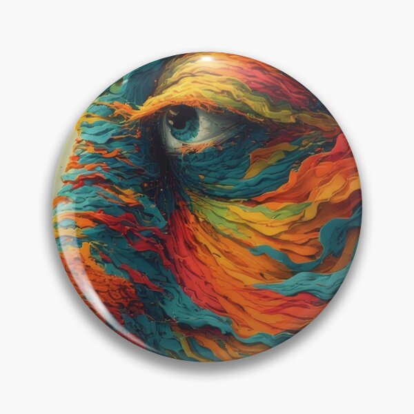 Item preview, Abstract colorful facial structure in profile designed and sold by Mianku | Für das Leben.