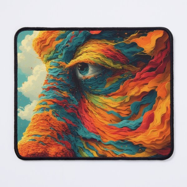 Item preview, Abstract colorful facial structure in profile designed and sold by Mianku | Für das Leben.
