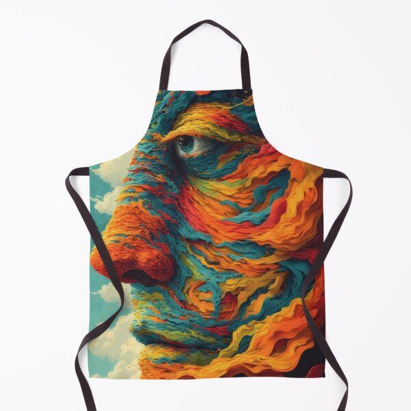 Item preview, Abstract colorful facial structure in profile designed and sold by Mianku | Für das Leben.