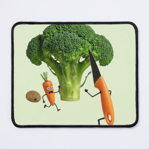 Item preview, Funny Broccoli Cartoon – Kitchen Humor Food Illustration designed and sold by Hemas Art.