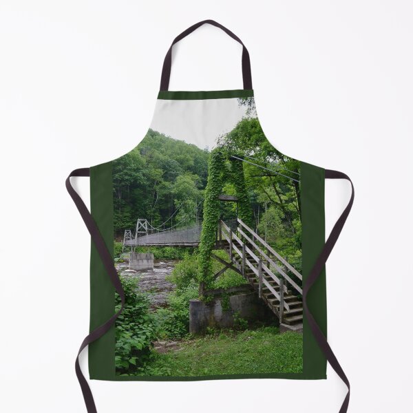 Item preview, Vine-Covered Suspension Bridge – Woodland River Photography designed and sold by BlueRidgeBazaar.