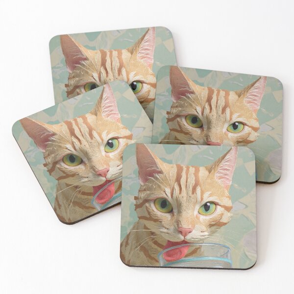 Item preview, The Thirsty Tabby: Fizzy Paper Dreams designed and sold by JanRizz.