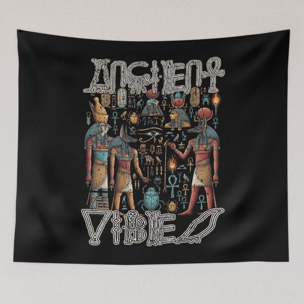 Item preview, ANCIENT VIBES Egyptian style hieroglyphs archeologist archeology history historian pharaoh pyramids Giza  designed and sold by Jt41.