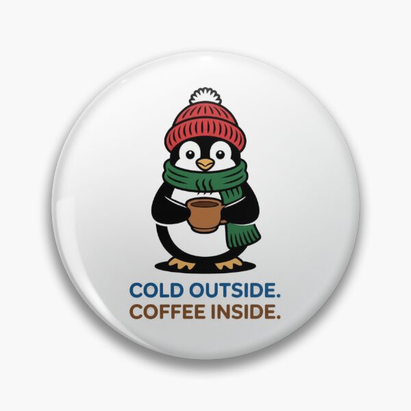 Item preview, Cold Outside Coffee Inside Penguin  designed and sold by Hemas Art.