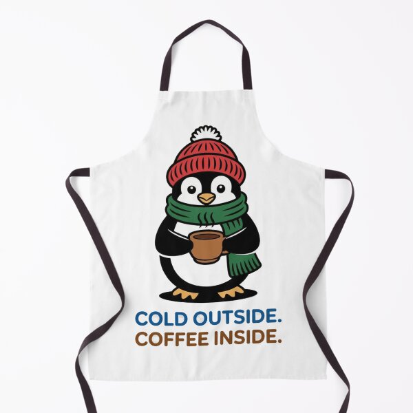 Item preview, Cold Outside Coffee Inside Penguin designed and sold by Hemas Art.
