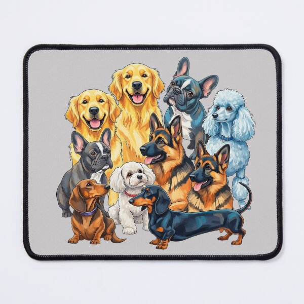 Item preview, Cute Cartoon Dog Breeds Illustration designed and sold by SholoStudio.