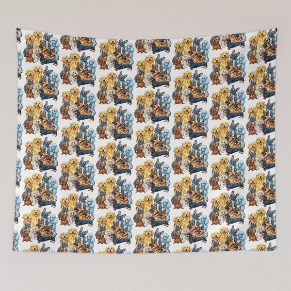 Item preview, Cute Cartoon Dog Breeds Illustration designed and sold by SholoStudio.