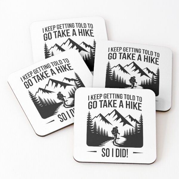 Item preview, Go Take a Hike – Funny Hiking Quote Mountain Silhouette designed and sold by JPees.