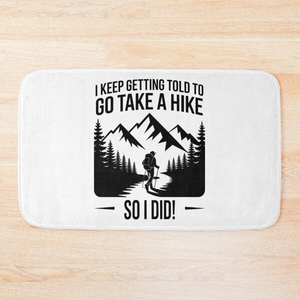 Item preview, Go Take a Hike – Funny Hiking Quote Mountain Silhouette designed and sold by JPees.