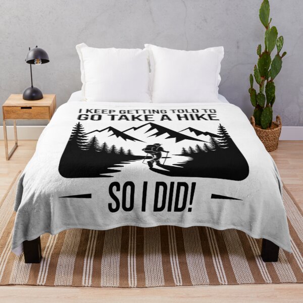 Item preview, Go Take a Hike – Funny Hiking Quote Mountain Silhouette designed and sold by JPees.