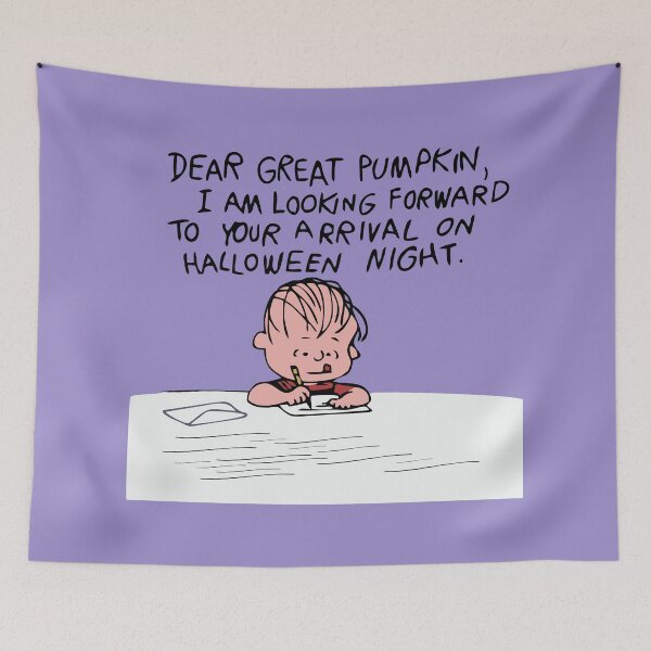 Item preview, linus write a letter to pumpkin santa designed and sold by jaqebistyrli.