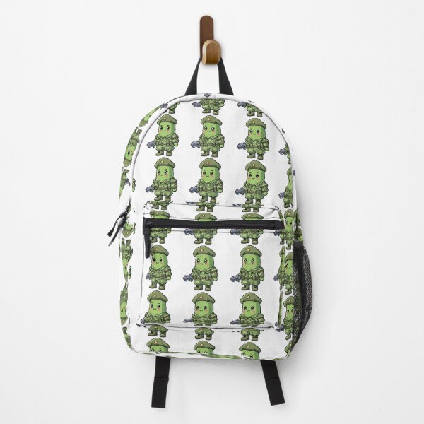 Item preview, Kawaii Pickle Soldier – Cute 90s Retro Cartoon, Vietnam Style Pickle designed and sold by GlobalBoom.