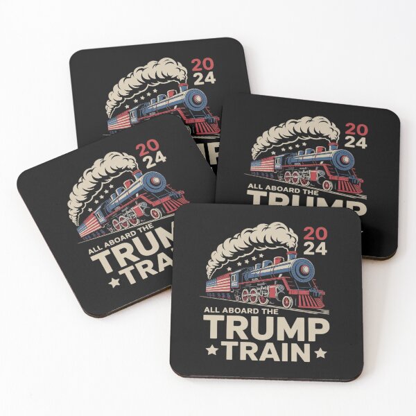 Item preview, Trump All Aboard The Trump Train USA American Flag designed and sold by MarkLeedsArt.