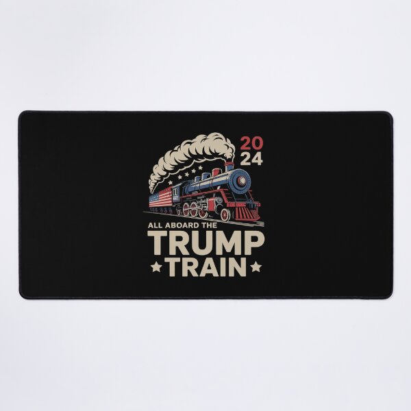 Item preview, Trump All Aboard The Trump Train USA American Flag designed and sold by MarkLeedsArt.