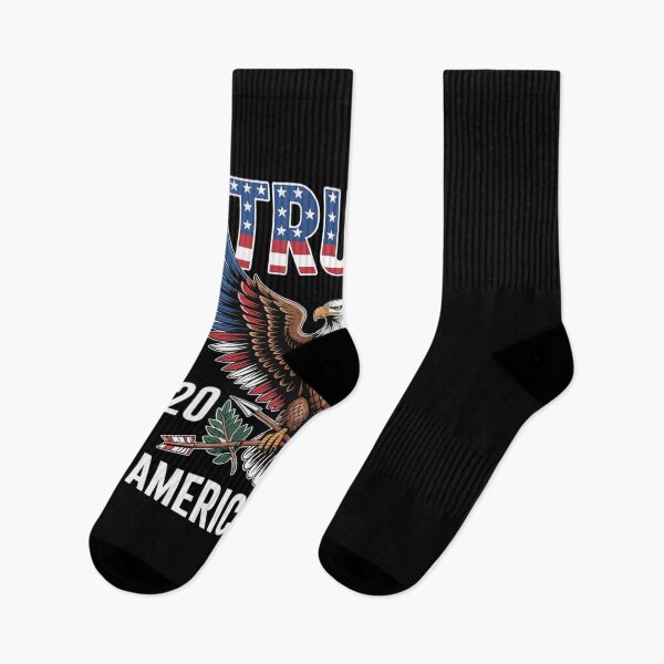 Item preview, Trump America First Bald Eagle Pro Trump USA Flag designed and sold by MarkLeedsArt.