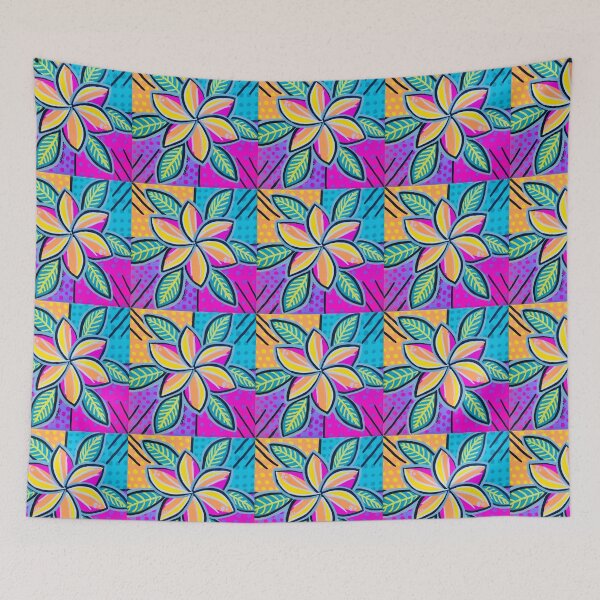 Item preview, Pop Art Frangipani designed and sold by Rebecca Lyon Art .