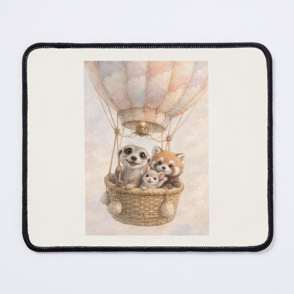 Item preview, Balloon Adventure Friends | Whimsical Kids T-Shirt with Storybook Animals designed and sold by FunscapeHQ.