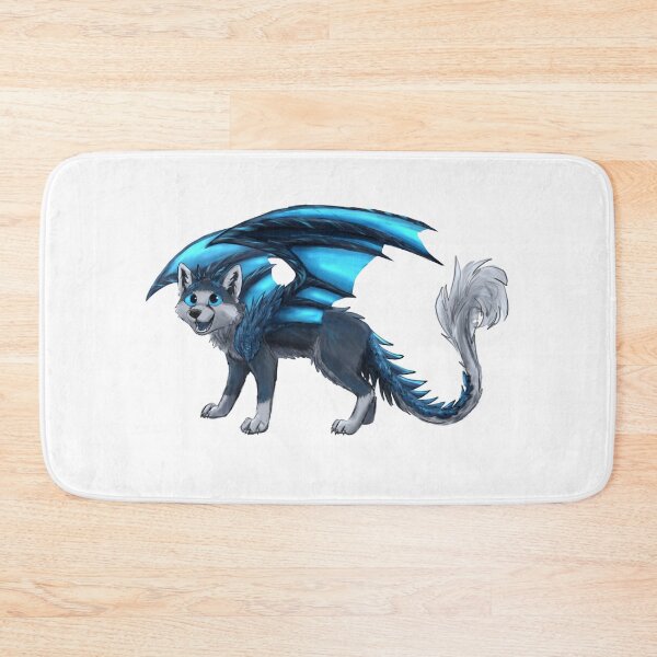 Item preview, Blue wolf dragon creature designed and sold by CreationsByBear.