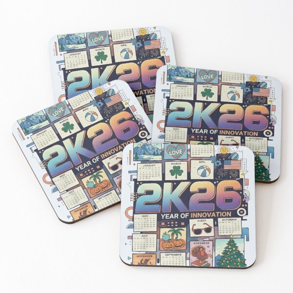Item preview, Whimsical 2K26 Illustrated Calendar Graphic designed and sold by ElCyCollections.