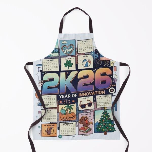 Item preview, Whimsical 2K26 Illustrated Calendar Graphic designed and sold by ElCyCollections.
