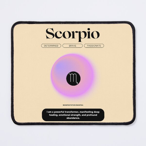 Item preview, Scorpio Aura Zodiac Art – Mystical Astrology Energy Illustration designed and sold by Tamas Das.