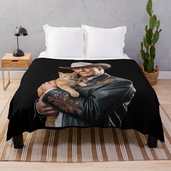 Item preview, Trump Cat Cowboy Donald Trump 2024 American Flag designed and sold by MarkLeedsArt.