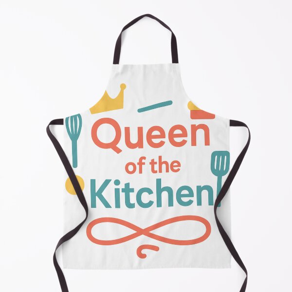 Item preview, Queen of kitchen -cute cooking apron design designed and sold by latviannllatvia.