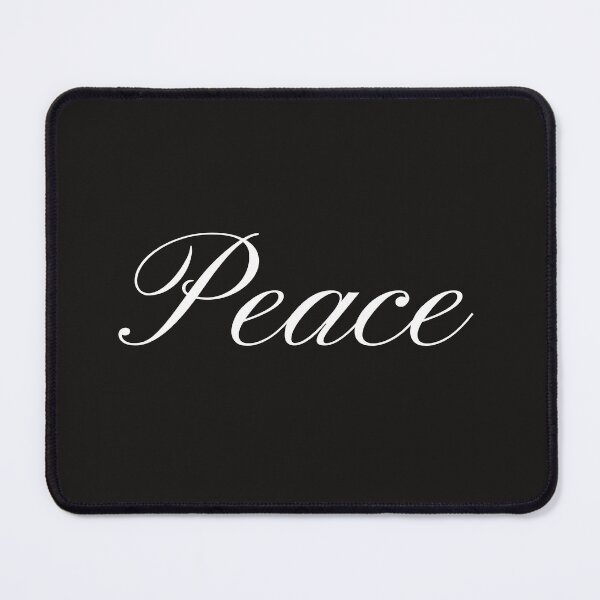 Item preview, Peace Script Typography – Minimalist Black and White Word Art designed and sold by Uceepeace.