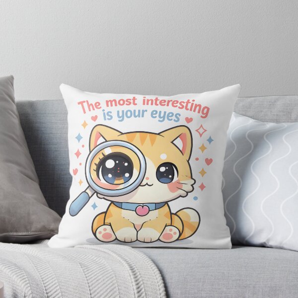 Item preview, The Most Interesting Is Your Eyes – Kawaii Veterinary Ophthalmology Cat designed and sold by Bettybee00.