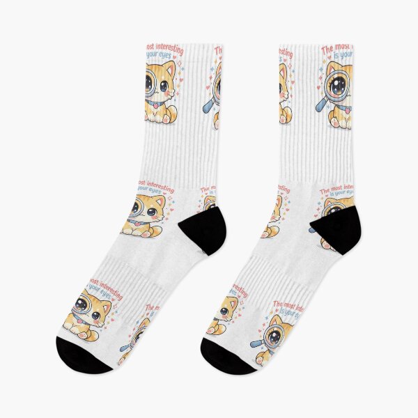 Item preview, The Most Interesting Is Your Eyes – Kawaii Veterinary Ophthalmology Cat designed and sold by Bettybee00.