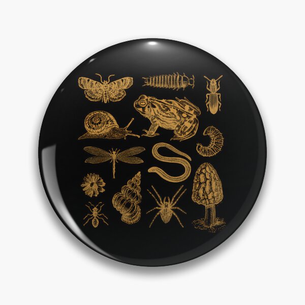 Item preview, Vintage Biology Collage – Frog Mushroom Snail Moth designed and sold by folgersolarzj.