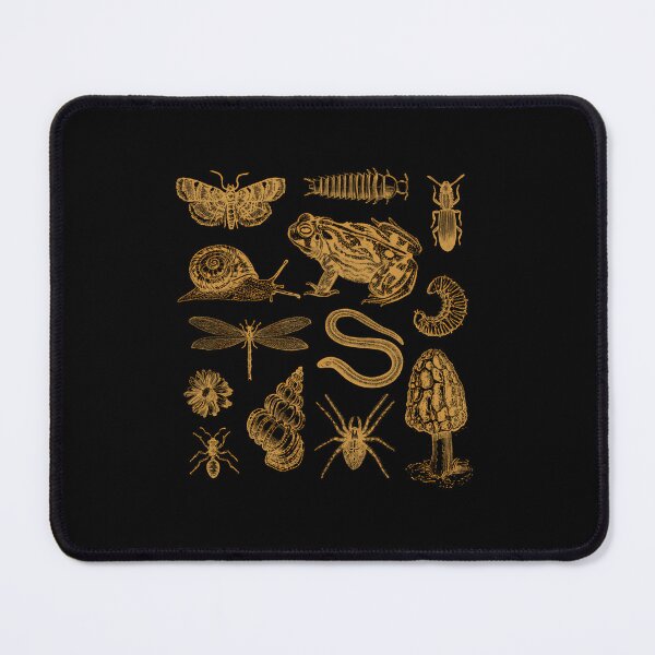 Item preview, Vintage Biology Collage – Frog Mushroom Snail Moth designed and sold by folgersolarzj.