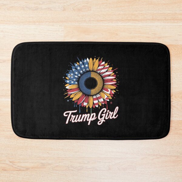 Item preview, Trump Girl Trump 2024 American Flag Sunflower Re-Election designed and sold by MarkLeedsArt.