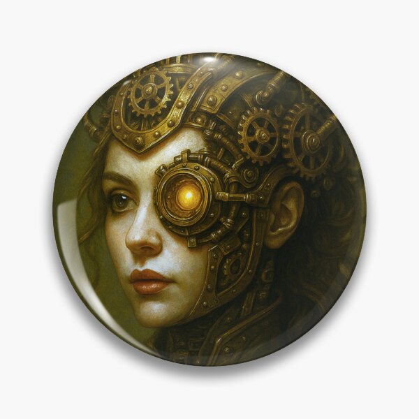 Item preview, Steampunk Lady Portrait - The Guardian of the Gears designed and sold by Eric Nagel.