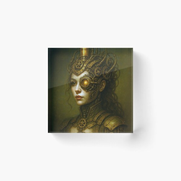 Item preview, Steampunk Lady Portrait - The Guardian of the Gears designed and sold by Eric Nagel.