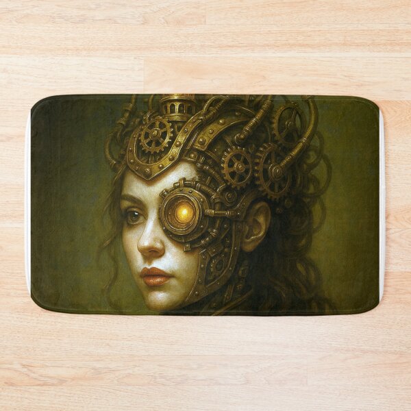 Item preview, Steampunk Lady Portrait - The Guardian of the Gears designed and sold by Eric Nagel.