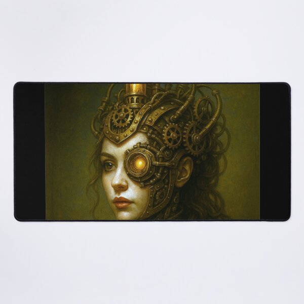Item preview, Steampunk Lady Portrait - The Guardian of the Gears designed and sold by Eric Nagel.