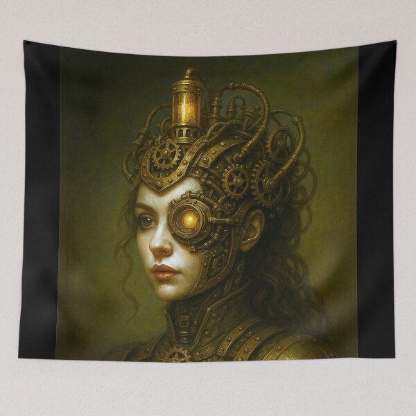 Item preview, Steampunk Lady Portrait - The Guardian of the Gears designed and sold by Eric Nagel.