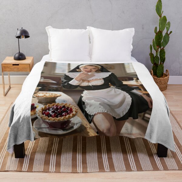 Item preview, Nun in fancy outfit enjoys cherry pie leftovers designed and sold by CathryneDelamort.