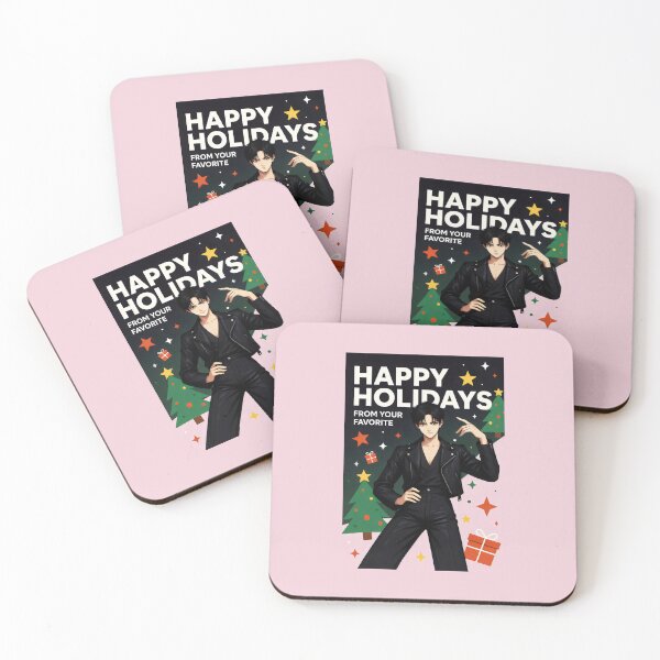Item preview, Happy Holidays From Your Favorite K-pop Idol Anime Style Art designed and sold by SplashTastic.