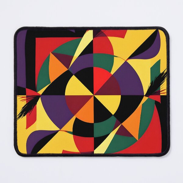Item preview, astral collision colorful geometric abstract design designed and sold by SmashingDeals.