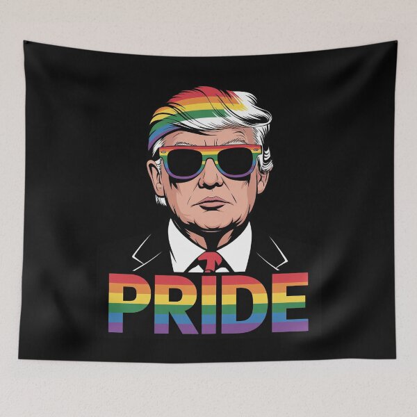 Item preview, Trump LGBT Gay Pride Month Lesbian Bisexual Transgender Tee designed and sold by MarkLeedsArt.