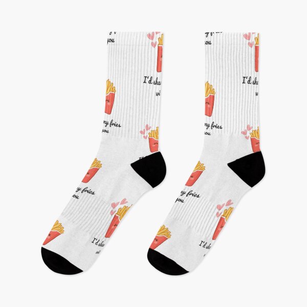 Item preview, I'd share my fries with you - Sweet French Fries Valentine's Day Design designed and sold by SparkLuxe.