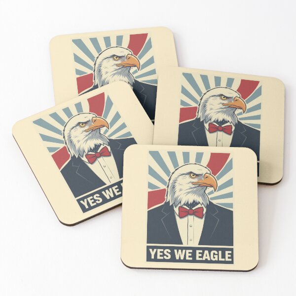 Item preview, Yes We Eagle - Political Animal designed and sold by MOFAPPAREL.