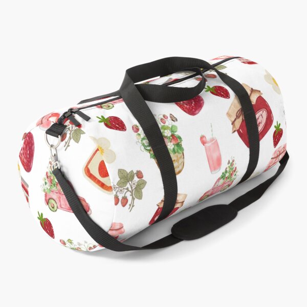 Item preview, Watercolor Strawberry Jam & Florals – Cottagecore Farm Fresh Pattern designed and sold by ArtfullyJua.