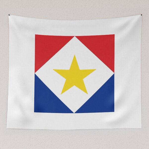 Item preview, Saba Flag Clean Modern Design designed and sold by NTGUILTY.