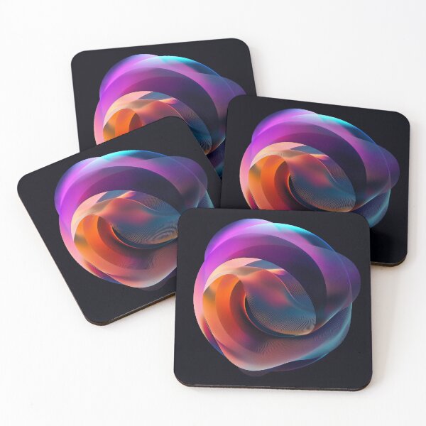 Item preview, Cosmic Frequency: Colorful 3D Abstract Spherical designed and sold by AM-Fine-Designs.