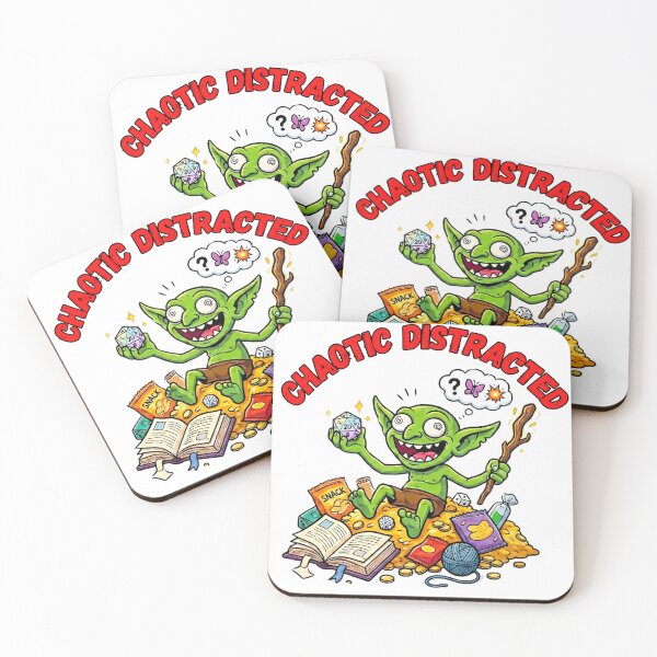 Item preview, Chaotic Distracted: D&D Dice Hoarder Alignment designed and sold by SkinnyFlatWhite.